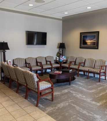 Reception area of dental office in Grand Island