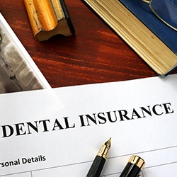 dental insurance form on table 