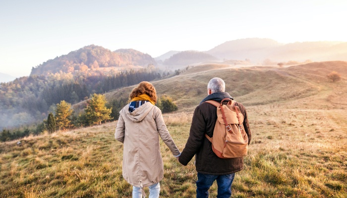 couple hiking