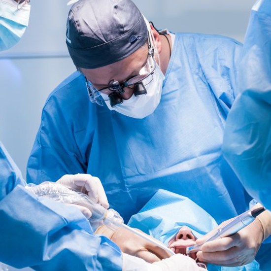 Patient in Grand Island getting dental implant salvage